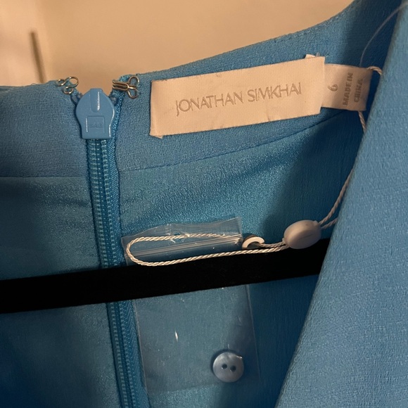 NEW Jonathan Simkhai Diem Gauze Bubble-Hem Minidress - Picture 9 of 9